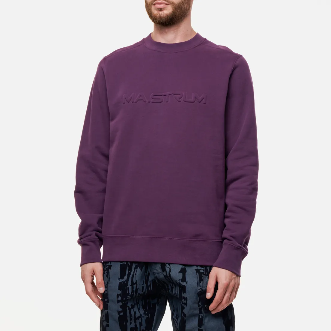 MA.Strum Мужская толстовка Embossed Logo Crew Neck