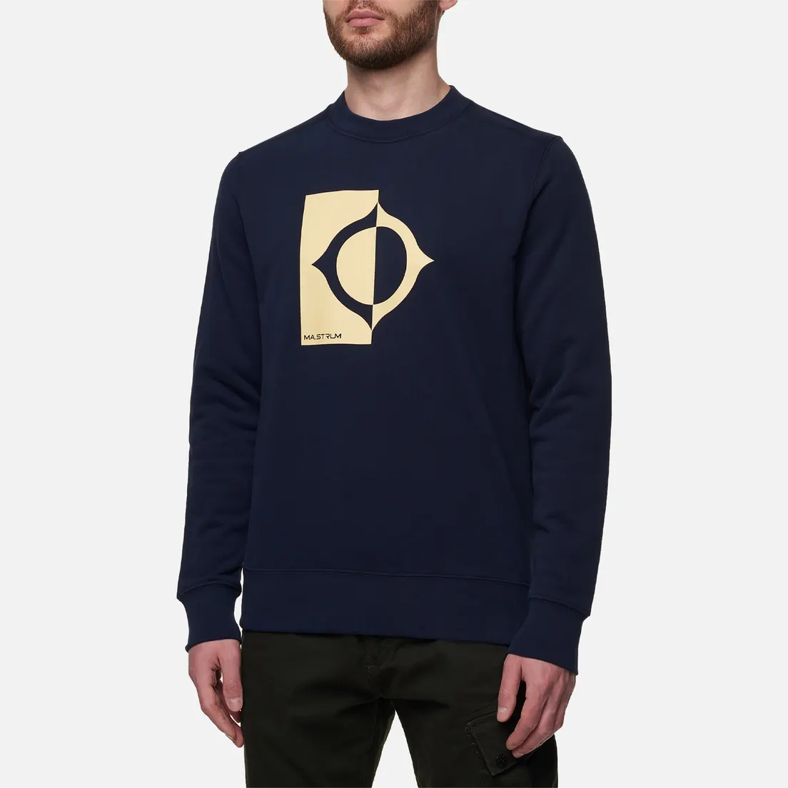 MA.Strum Мужская толстовка Compass Print Crew Neck