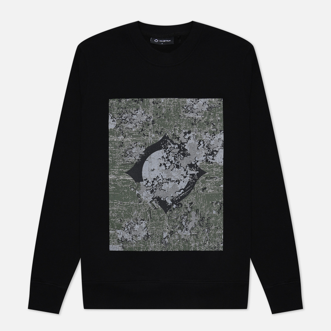 Мужская толстовка MA.Strum Decay Print Crew Neck, цвет чёрный