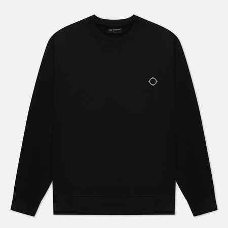 фото Мужская толстовка ma.strum oversized back logo print, цвет чёрный, размер s