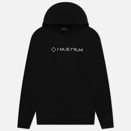 фото Мужская толстовка ma.strum chest logo hoodie, цвет чёрный, размер s