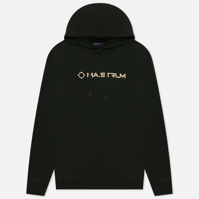 Мужская толстовка MA.Strum Chest Logo Hoodie, цвет оливковый
