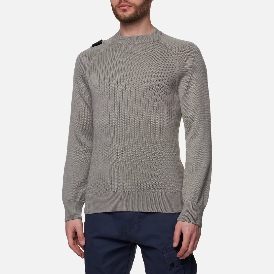 MA.Strum Мужской свитер Rib Panel Crew Neck