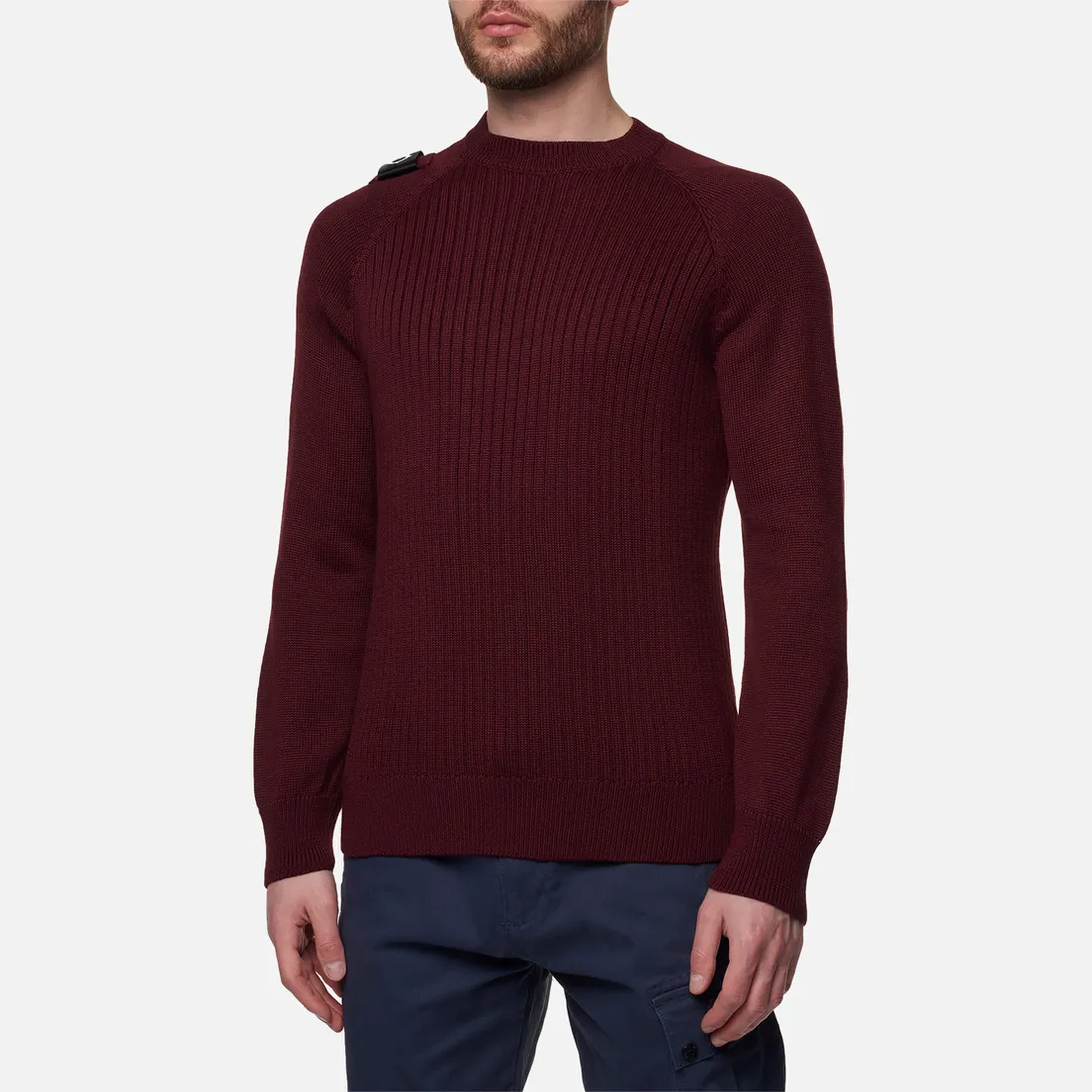 MA.Strum Мужской свитер Rib Panel Crew Neck