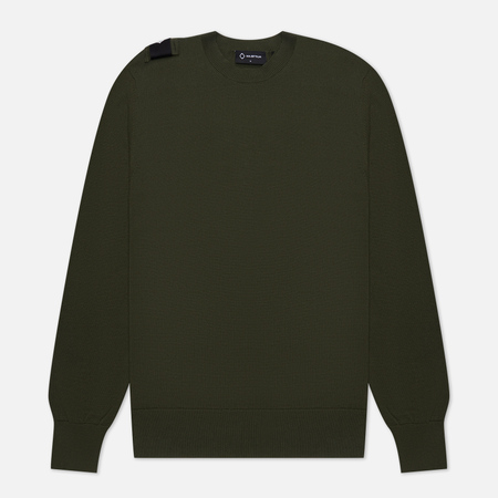 фото Мужской свитер ma.strum crew neck, цвет оливковый, размер s