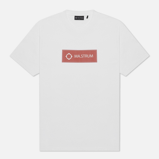 Мужская футболка MA.Strum Icon Box Logo Optic White/Burnt Orange