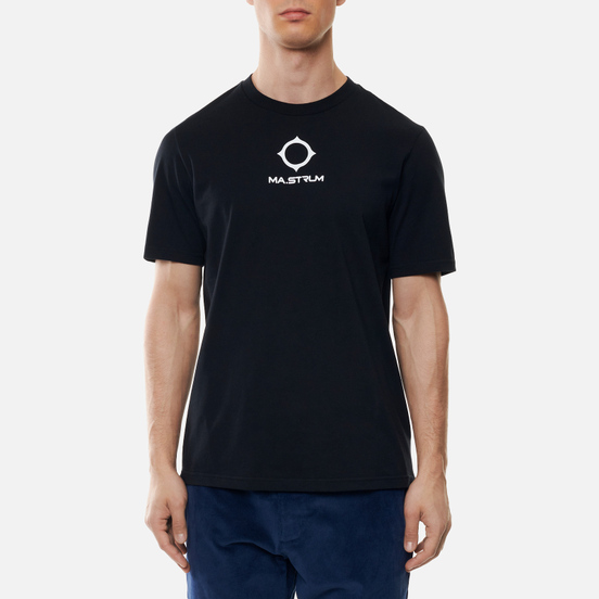 Мужская футболка MA.Strum Archive Logo Print Jet Black