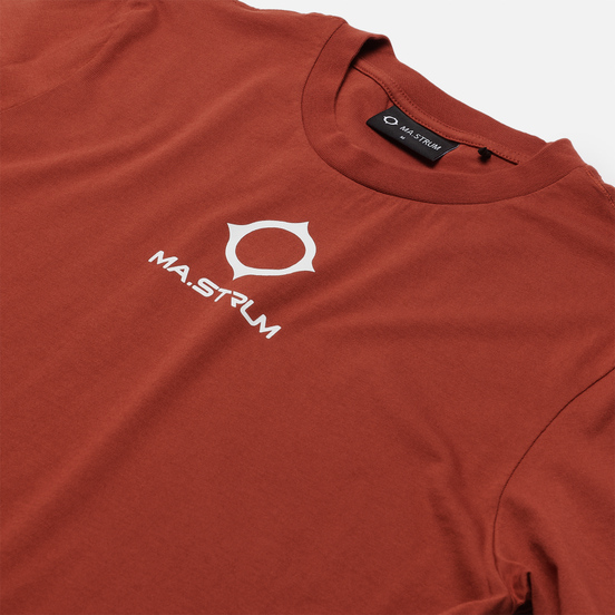 Мужская футболка MA.Strum Archive Logo Print Burnt Orange