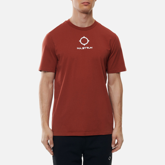 Мужская футболка MA.Strum Archive Logo Print Burnt Orange