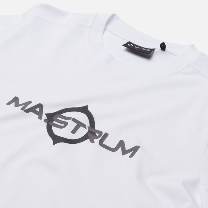 Мужской лонгслив MA.Strum, цвет белый, размер S MAS8367-F21-M100 Logo Print FW21 - фото 2