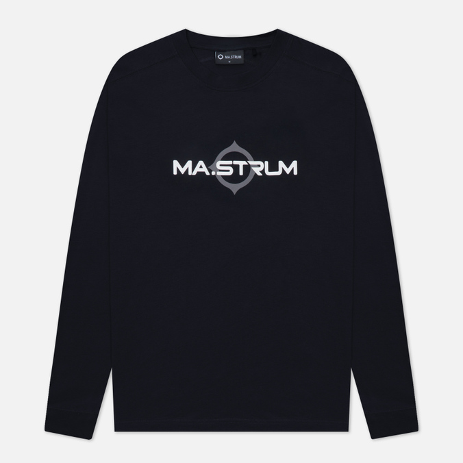 Мужской лонгслив MA.Strum, цвет чёрный, размер XXL MAS8367-M000 Logo Print - фото 1