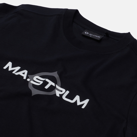 Мужской лонгслив MA.Strum Logo Print Jet Black