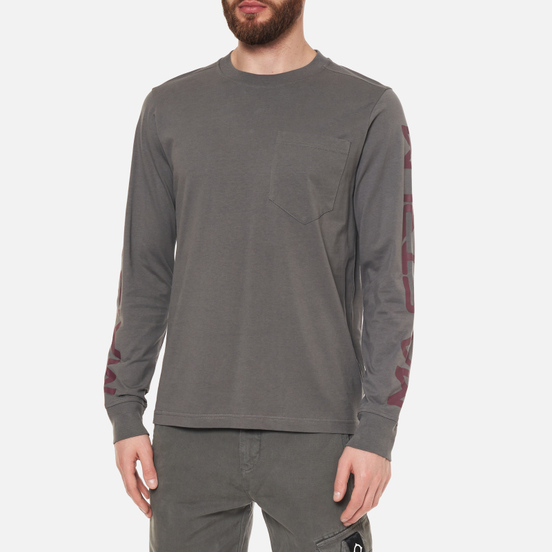 Мужской лонгслив MA.Strum Sleeve Print Dark Slate