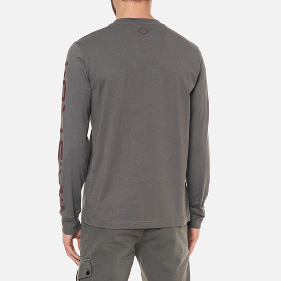 Мужской лонгслив MA.Strum Sleeve Print Dark Slate