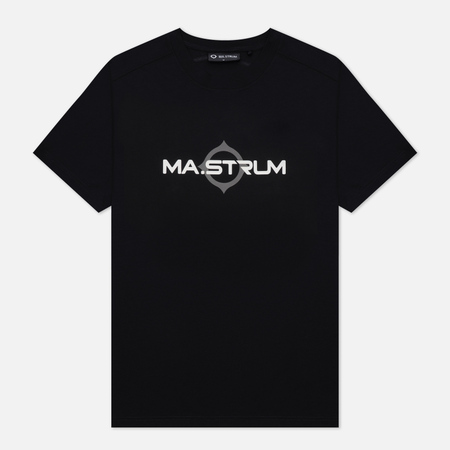 Мужская футболка MA.Strum Logo Print, цвет чёрный, размер L