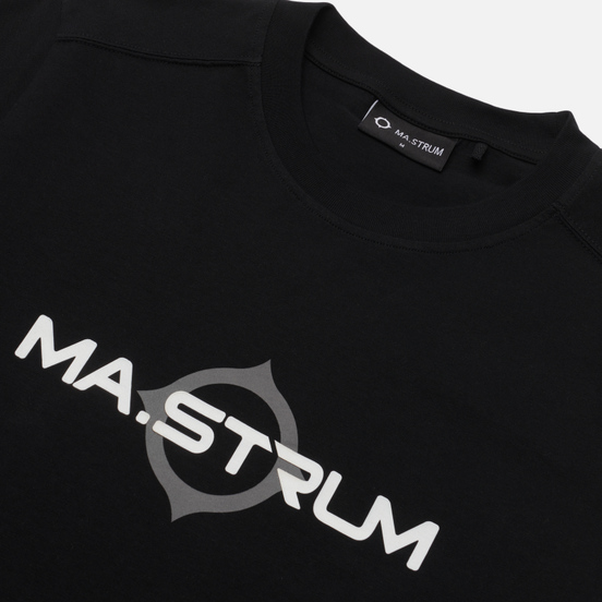 Мужская футболка MA.Strum Logo Print Jet Black