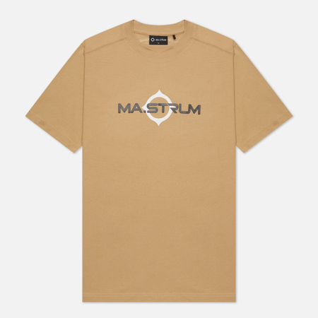 Мужская футболка MA.Strum Logo Print, цвет бежевый, размер XXXL
