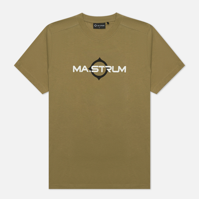 Мужская футболка MA.Strum, цвет зелёный, размер XL MAS8369-M329 Logo Print - фото 1