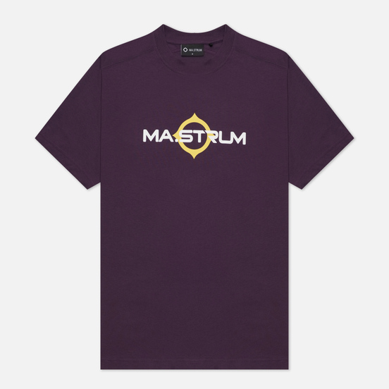 Мужская футболка MA.Strum Logo Print Aubergine