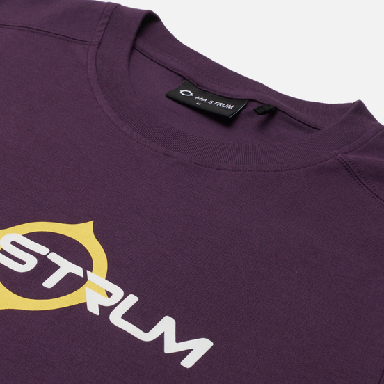 Мужская футболка MA.Strum Logo Print Aubergine