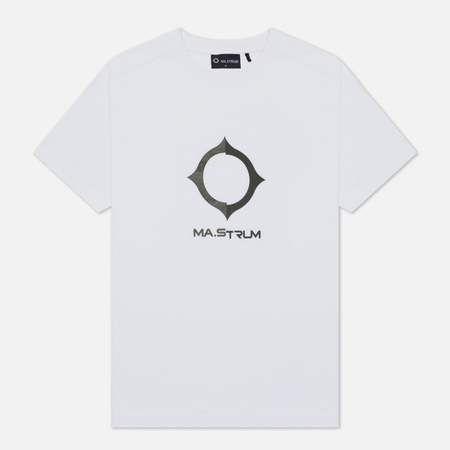 Мужская футболка MA.Strum Distort Logo, цвет белый, размер XL