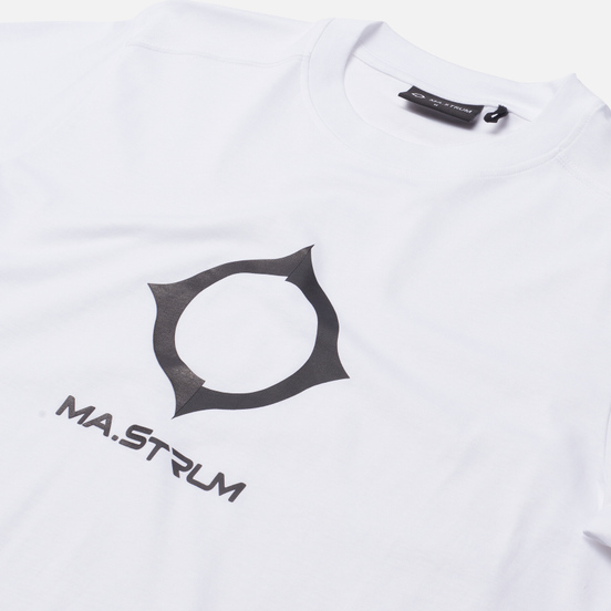 Мужская футболка MA.Strum Distort Logo Optic White