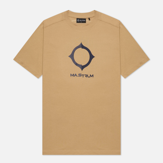 Мужская футболка MA.Strum Distort Logo Sand