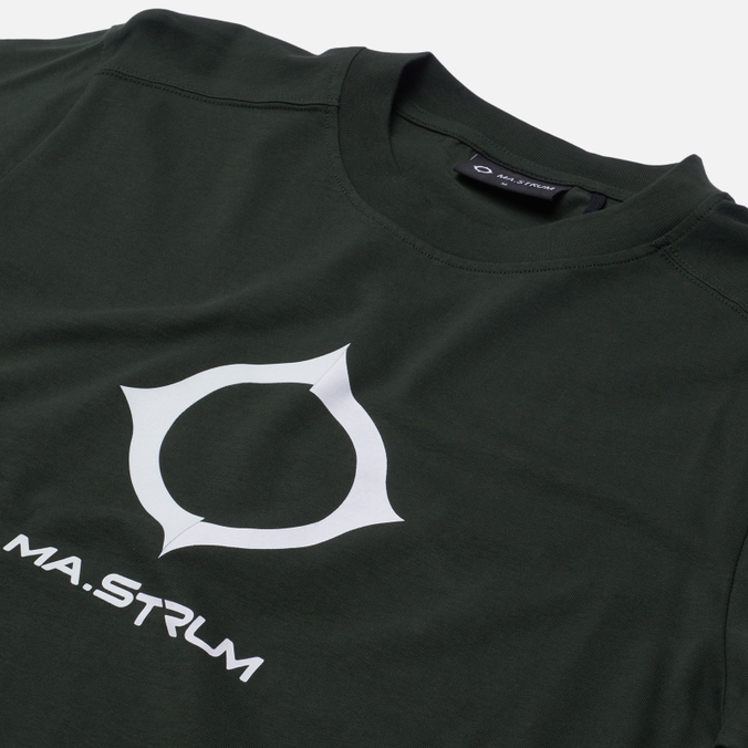 Мужская футболка MA.Strum, цвет зелёный, размер S MAS8370-M306 Distort Logo - фото 2