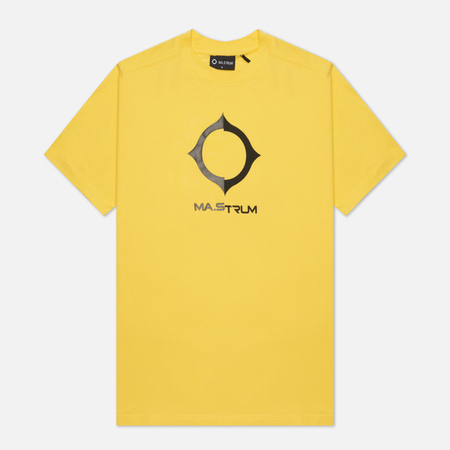 Мужская футболка MA.Strum Distort Logo, цвет жёлтый, размер XXXL