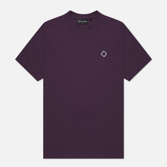 Мужская футболка MA.Strum Icon Embroidered ID Aubergine