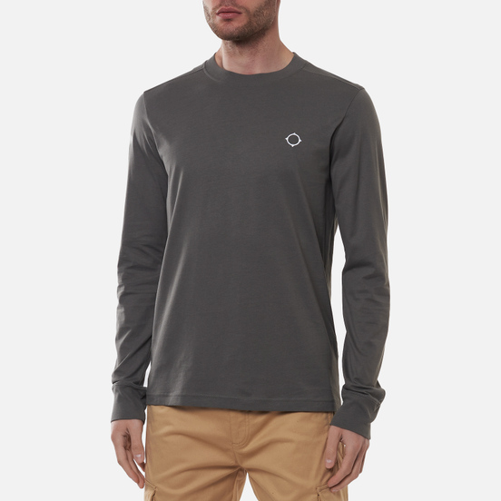 Мужской лонгслив MA.Strum Icon Embroidered ID Dark Slate