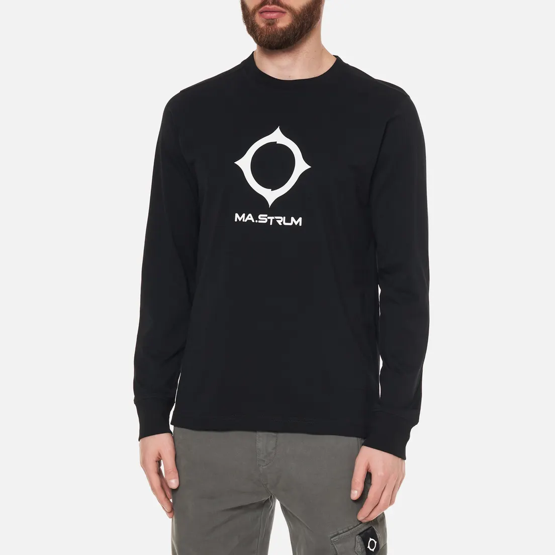 MA.Strum Мужской лонгслив Distort Logo FW21