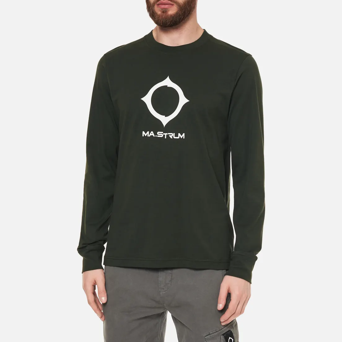 MA.Strum Мужской лонгслив Distort Logo FW21