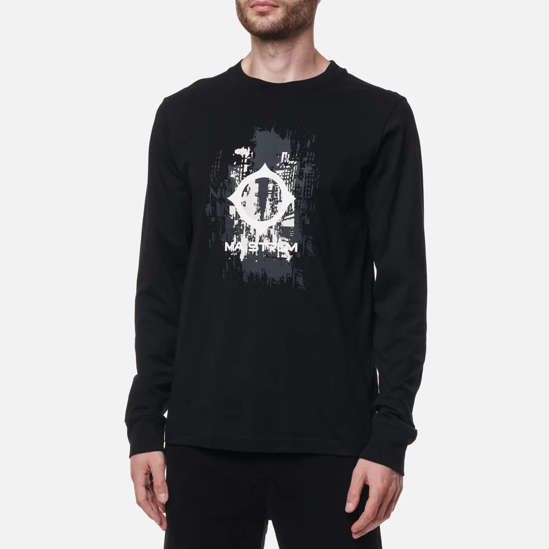 MA.Strum Мужской лонгслив Centre Chest Logo Print