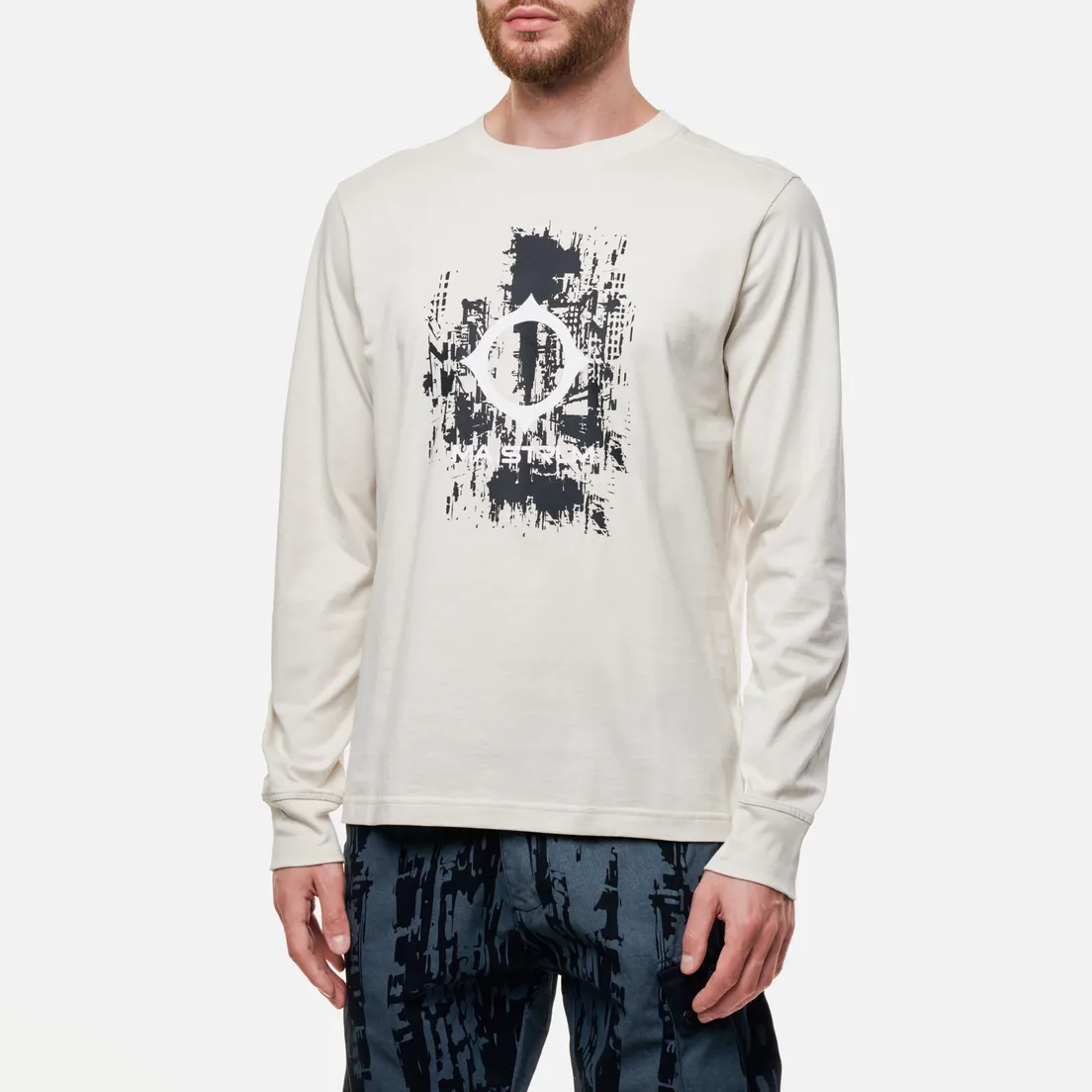 MA.Strum Мужской лонгслив Centre Chest Logo Print