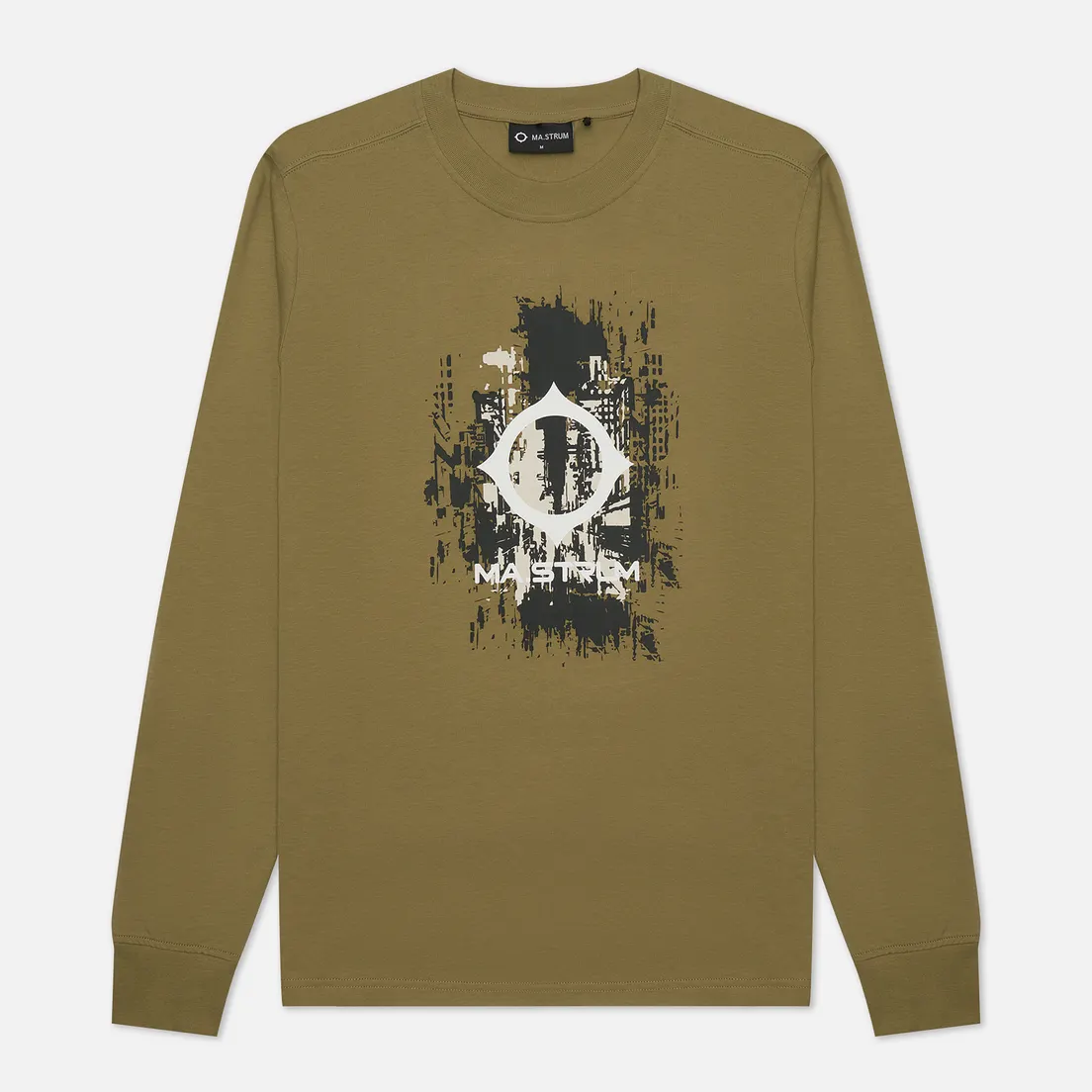 MA.Strum Мужской лонгслив Centre Chest Logo Print