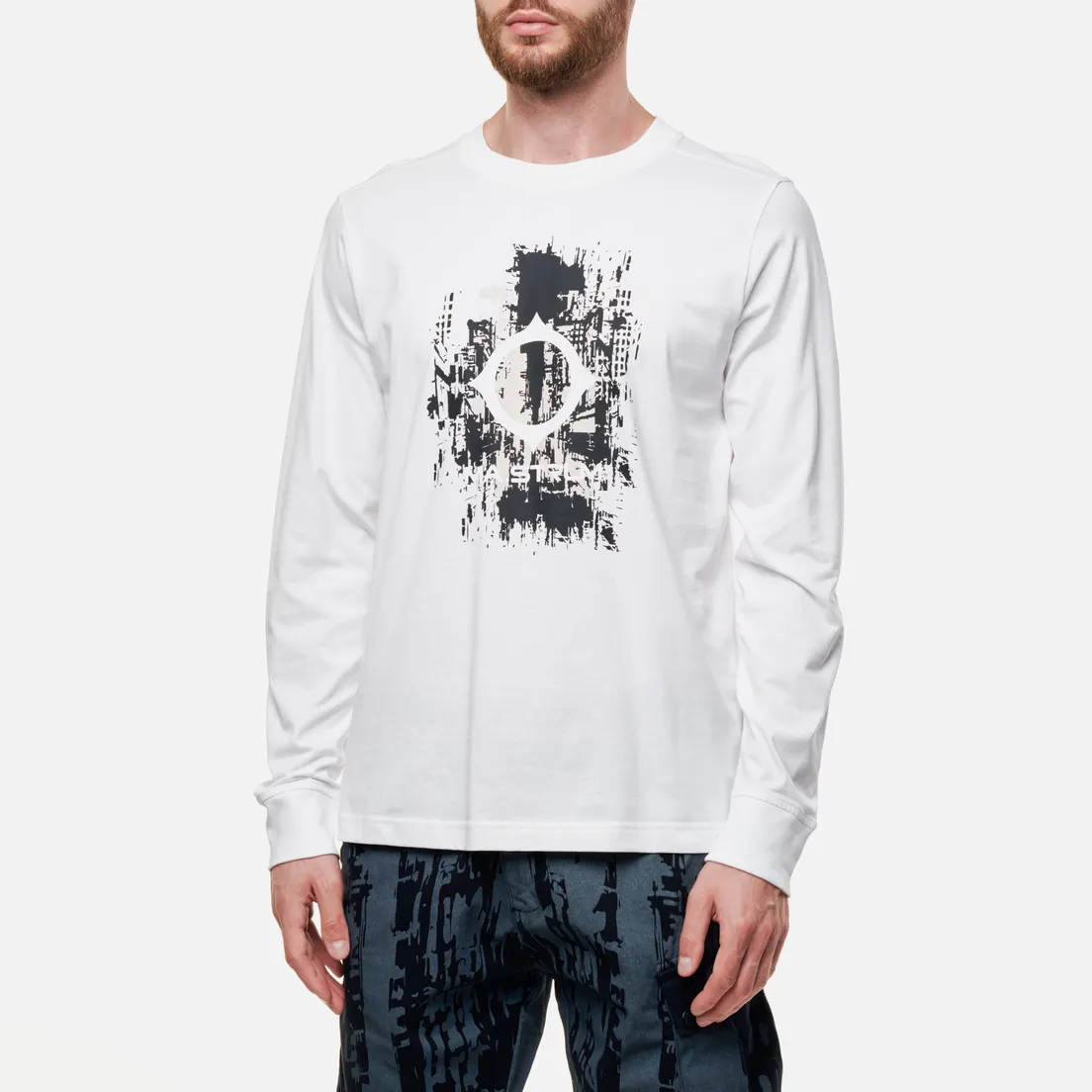 MA.Strum Мужской лонгслив Centre Chest Logo Print