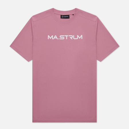 фото Мужская футболка ma.strum logo chest print, цвет розовый, размер s