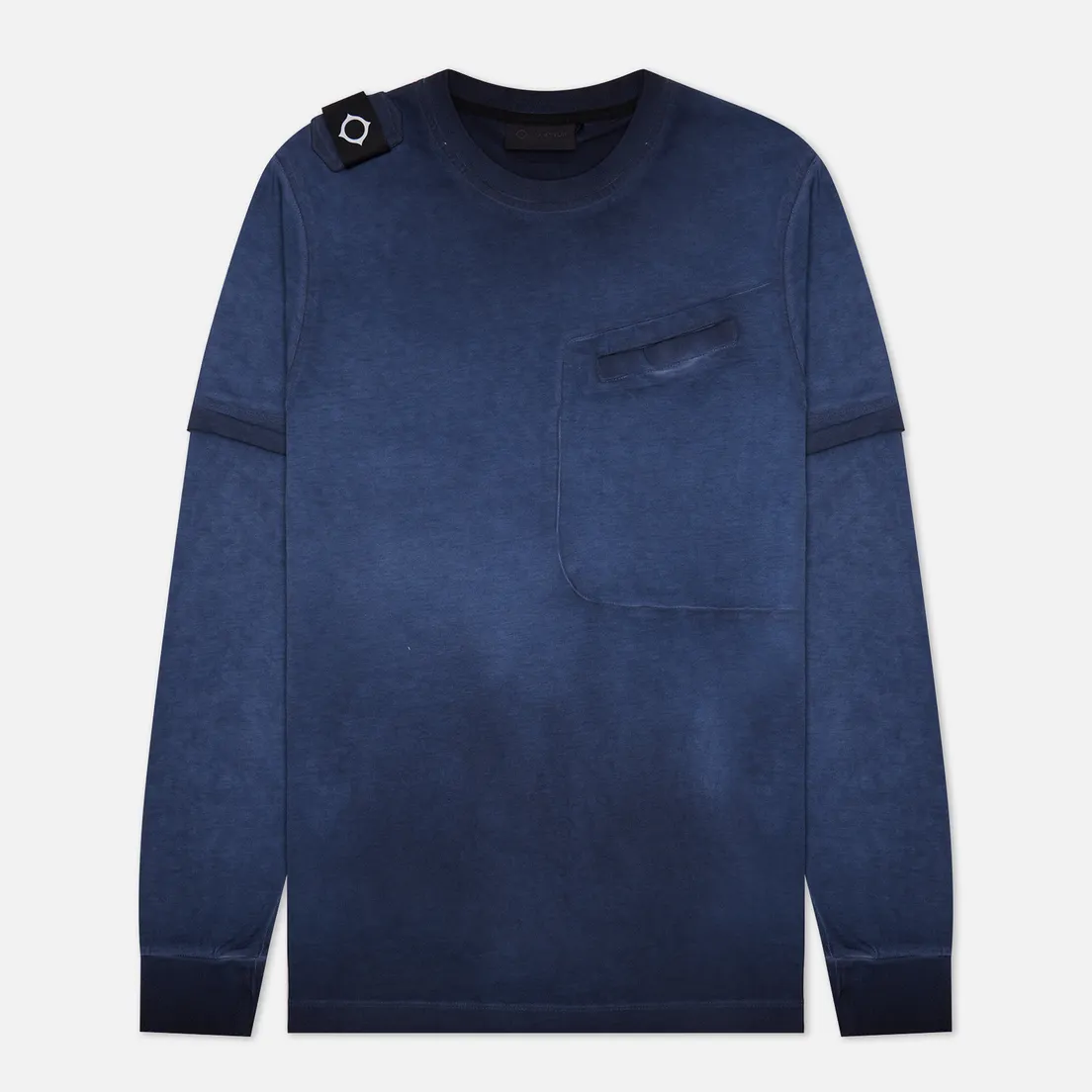 MA.Strum Мужской лонгслив Oil Wash Double Sleeve