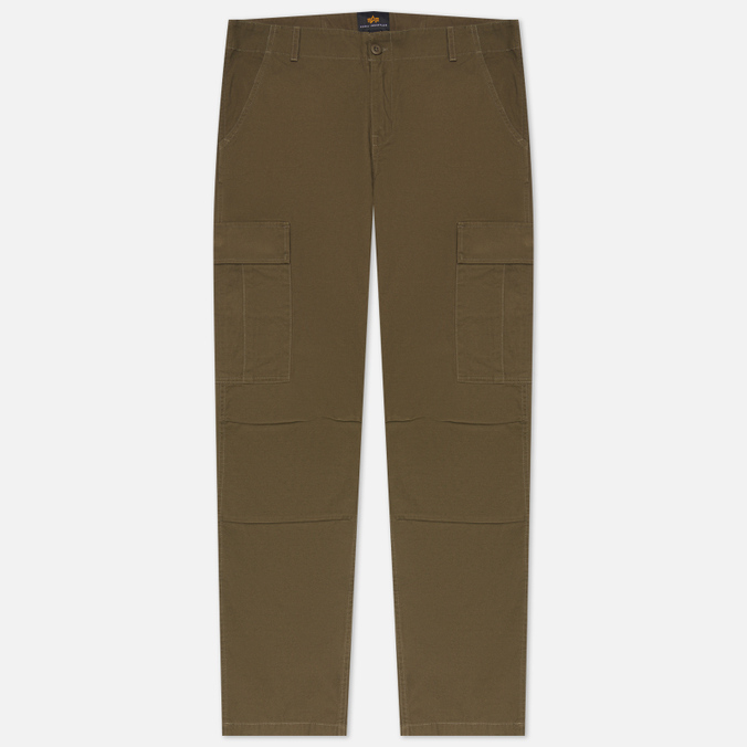 Мужские брюки Alpha Industries, цвет зелёный, размер 32