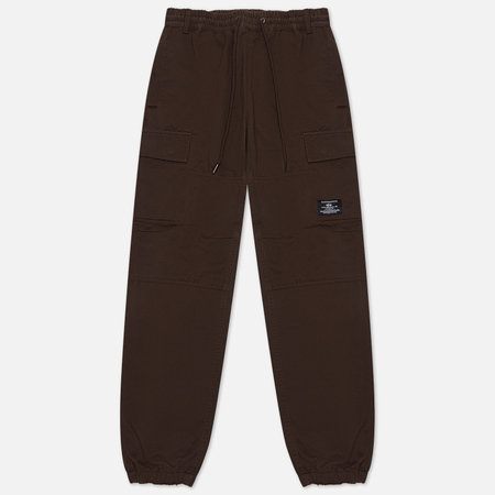 фото Мужские брюки alpha industries cargo jogger cotton, цвет коричневый, размер xs