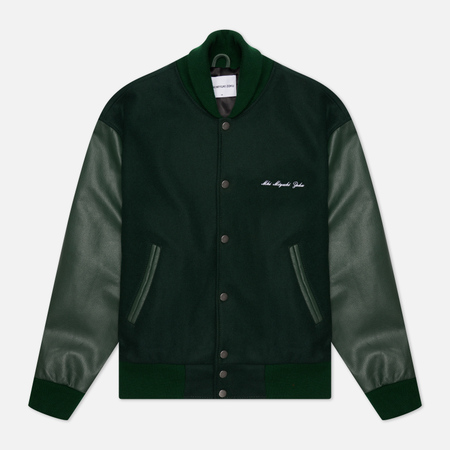 Мужская куртка бомбер MKI Miyuki-Zoku College Varsity, цвет зелёный, размер M
