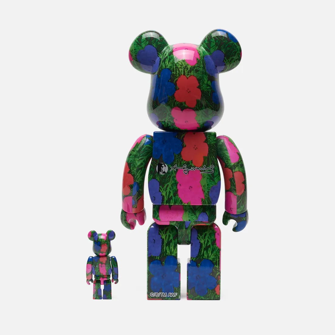 Medicom Toy Игрушка Bearbrick Andy Warhol Flrs 100% & 400%