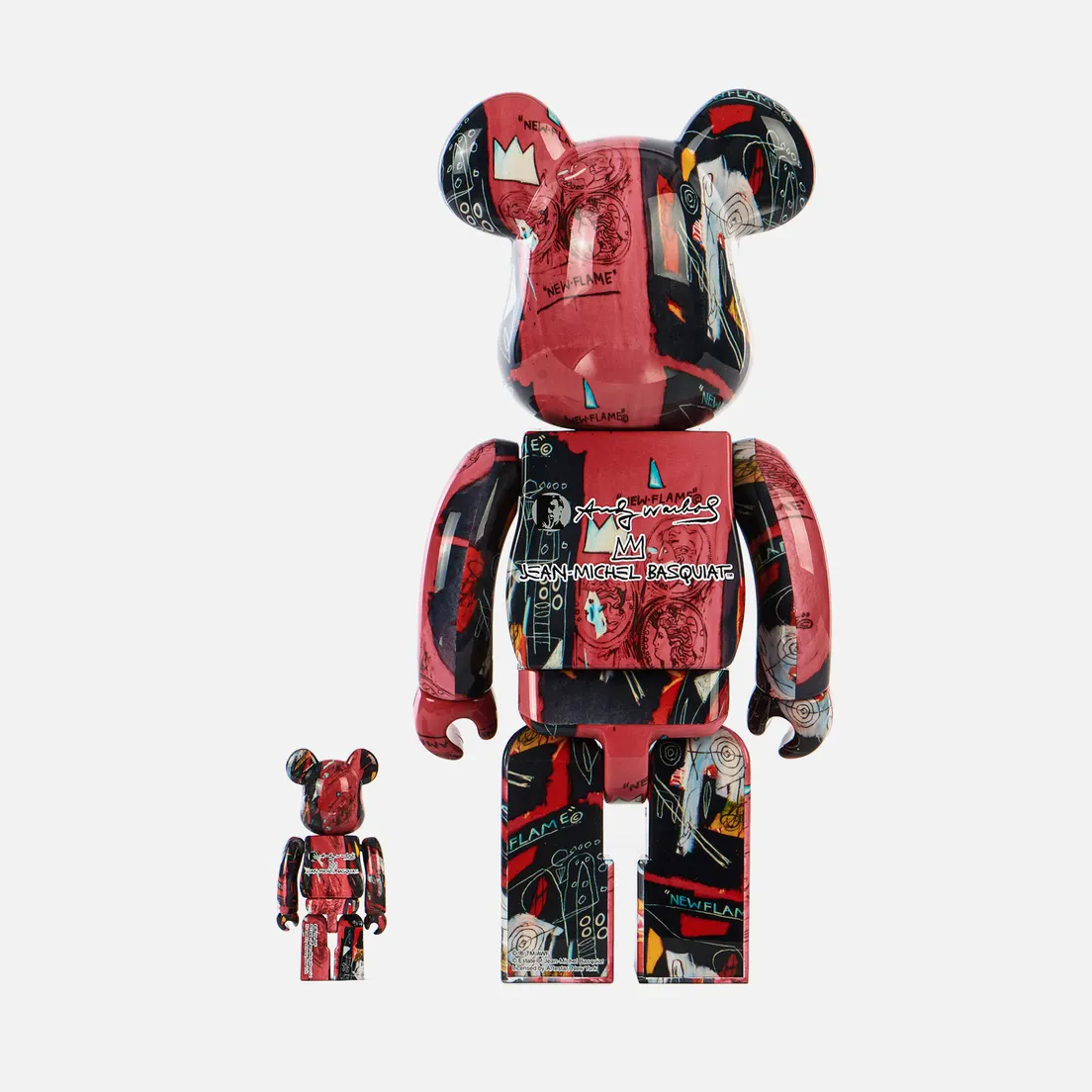 Medicom Toy Игрушка Andy Warhol x Jean-Michel Basquiat 1 100% & 400%