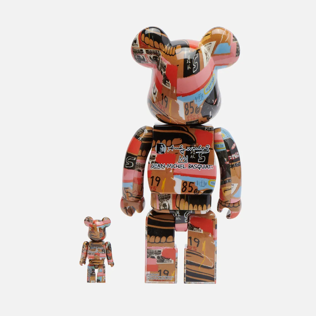 Medicom Toy Игрушка Andy Warhol x Jean-Michel Basquiat 2 100% & 400%