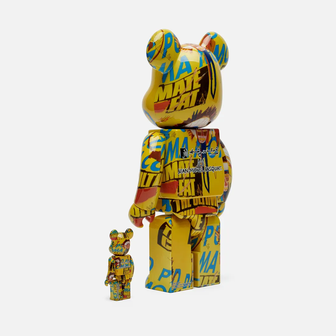 Medicom Toy Игрушка Andy Warhol x Jean-Michel Basquiat 3 100% & 400%