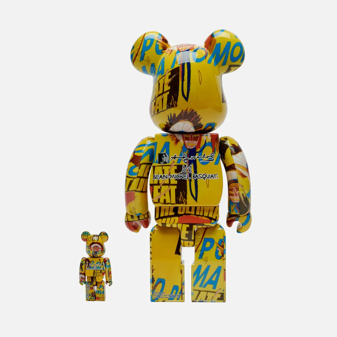 Medicom Toy Игрушка Andy Warhol x Jean-Michel Basquiat 3 100% & 400%