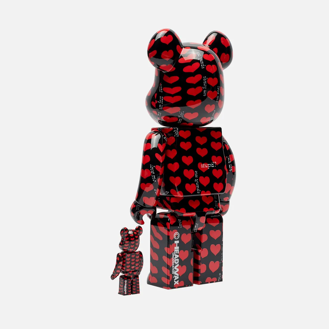 Medicom Toy Игрушка Bearbrick Black Heart 100% & 400%