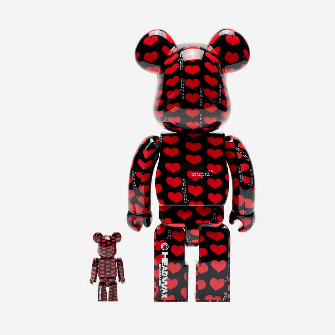 Medicom Toy Игрушка Bearbrick Black Heart 100% & 400%