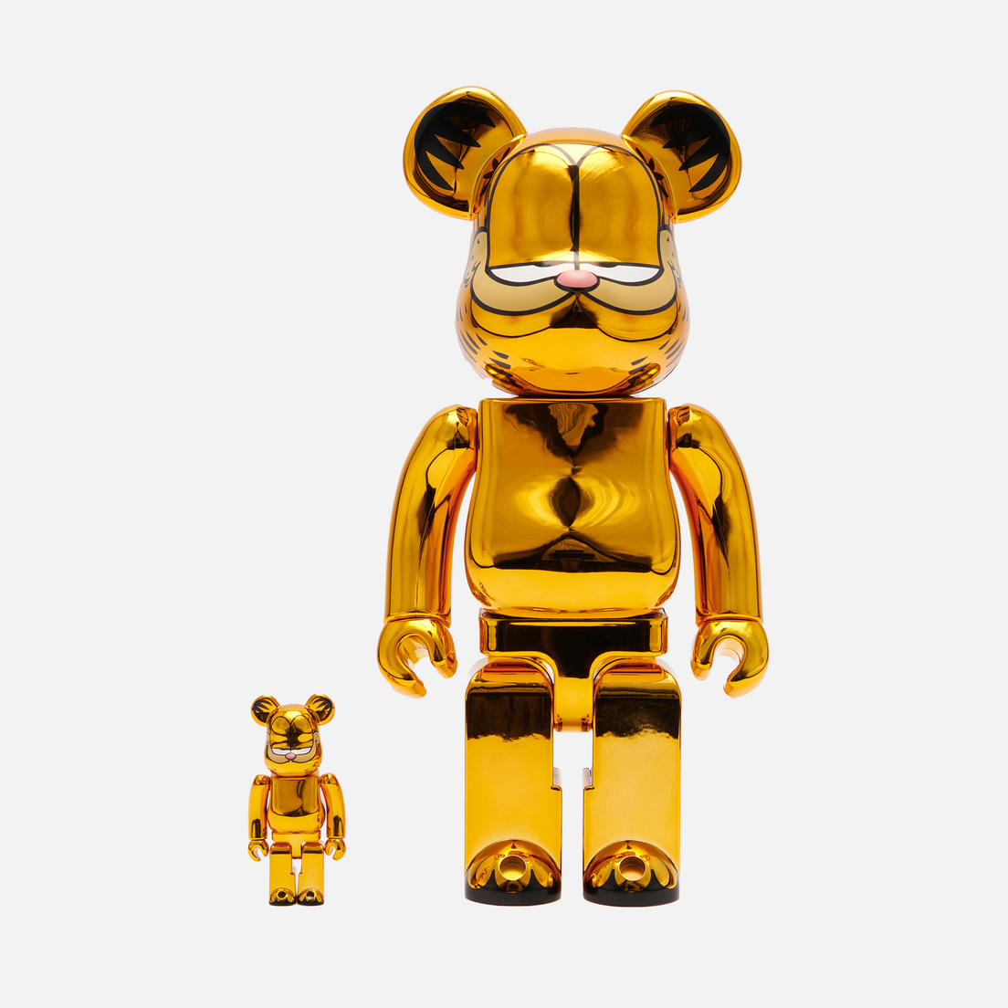 Medicom Toy Игрушка Garfield Gold Chrome 100% & 400%